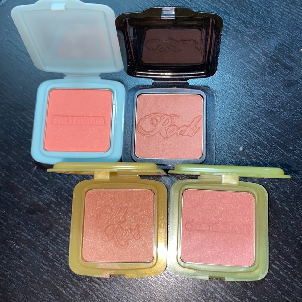Benefit Blushes Set of Galifornia, Rockateur, Gold Rush, Dandelion